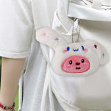 Maxbell Plush Pendant Hanging Charm Pendant Cute Bag Charm for Graduation Bags Purse 13cmx8.5cm A