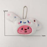 Maxbell Plush Pendant Hanging Charm Pendant Cute Bag Charm for Graduation Bags Purse 13cmx8.5cm A