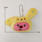 Maxbell Plush Pendant Hanging Charm Pendant Cute Bag Charm for Graduation Bags Purse 13cmx8.5cm B