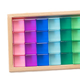 Maxbell Building Blocks Set for Kids Acrylic Cubes Stacking Game for Girls Kids Boys 40pcs