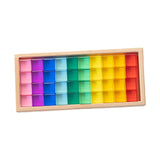 Maxbell Building Blocks Set for Kids Acrylic Cubes Stacking Game for Girls Kids Boys 40pcs