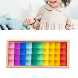 Maxbell Building Blocks Set for Kids Acrylic Cubes Stacking Game for Girls Kids Boys 40pcs