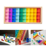 Maxbell Building Blocks Set for Kids Acrylic Cubes Stacking Game for Girls Kids Boys 40pcs