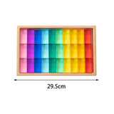 Maxbell Building Blocks Set for Kids Acrylic Cubes Stacking Game for Girls Kids Boys 30pcs