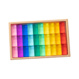 Maxbell Building Blocks Set for Kids Acrylic Cubes Stacking Game for Girls Kids Boys 30pcs