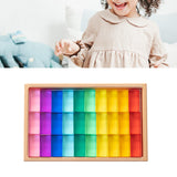 Maxbell Building Blocks Set for Kids Acrylic Cubes Stacking Game for Girls Kids Boys 30pcs