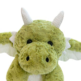 Maxbell Soft Cartoon Flying Dragon Pillow Doll for Living Room Spring Festival Couch Green