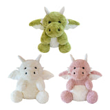 Maxbell Soft Cartoon Flying Dragon Pillow Doll for Living Room Spring Festival Couch Green