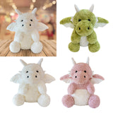 Maxbell Soft Cartoon Flying Dragon Pillow Doll for Living Room Spring Festival Couch Green