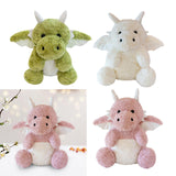 Maxbell Soft Cartoon Flying Dragon Pillow Doll for Living Room Spring Festival Couch Green