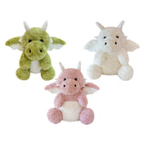 Maxbell Soft Cartoon Flying Dragon Pillow Doll for Living Room Spring Festival Couch Green