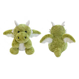 Maxbell Soft Cartoon Flying Dragon Pillow Doll for Living Room Spring Festival Couch Green