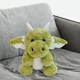 Maxbell Soft Cartoon Flying Dragon Pillow Doll for Living Room Spring Festival Couch Green