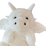 Maxbell Soft Cartoon Flying Dragon Pillow Doll for Living Room Spring Festival Couch White