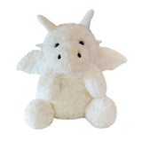 Maxbell Soft Cartoon Flying Dragon Pillow Doll for Living Room Spring Festival Couch White