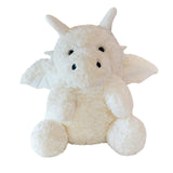 Maxbell Soft Cartoon Flying Dragon Pillow Doll for Living Room Spring Festival Couch White