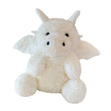 Maxbell Soft Cartoon Flying Dragon Pillow Doll for Living Room Spring Festival Couch White