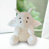 Maxbell Soft Cartoon Flying Dragon Pillow Doll for Living Room Spring Festival Couch White