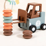 Maxbell Forklift Transport Game 2 Player Construction Car Toy for Children Boys Kids