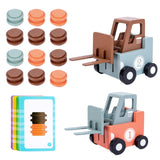 Maxbell Forklift Transport Game 2 Player Construction Car Toy for Children Boys Kids