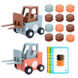 Maxbell Forklift Transport Game 2 Player Construction Car Toy for Children Boys Kids