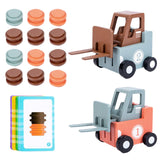 Maxbell Forklift Transport Game 2 Player Construction Car Toy for Children Boys Kids