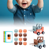 Maxbell Forklift Transport Game 2 Player Construction Car Toy for Children Boys Kids