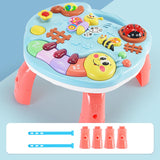 Maxbell Activity Table Center Toys Montessori Toy for 1 2 3 4 Year Old Children Kids