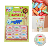 Maxbell 12x Growing Animal Capsules Novelty Toy Water Growing Toys for Kids for Toys Forest Animals