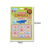 Maxbell 12x Growing Animal Capsules Novelty Toy Water Growing Toys for Kids for Toys Forest Animals
