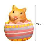 Maxbell Easter Bunny Throw Pillow Easter Decorative Pillows for Festive Gift Bedroom Pink 35cm