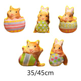 Maxbell Easter Bunny Throw Pillow Easter Decorative Pillows for Festive Gift Bedroom Pink 35cm