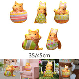 Maxbell Easter Bunny Throw Pillow Easter Decorative Pillows for Festive Gift Bedroom Pink 35cm
