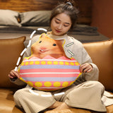 Maxbell Easter Bunny Throw Pillow Easter Decorative Pillows for Festive Gift Bedroom Pink 35cm