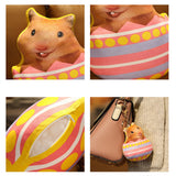 Maxbell Easter Bunny Throw Pillow Easter Decorative Pillows for Festive Gift Bedroom Pink 35cm