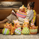 Maxbell Easter Bunny Throw Pillow Easter Decorative Pillows for Festive Gift Bedroom Pink 35cm