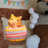 Maxbell Easter Bunny Throw Pillow Easter Decorative Pillows for Festive Gift Bedroom Pink 35cm