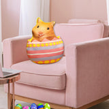 Maxbell Easter Bunny Throw Pillow Easter Decorative Pillows for Festive Gift Bedroom Pink 35cm