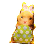 Maxbell Easter Bunny Throw Pillow Easter Decorative Pillows for Festive Gift Bedroom Green 35cm