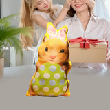 Maxbell Easter Bunny Throw Pillow Easter Decorative Pillows for Festive Gift Bedroom Green 35cm