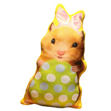 Maxbell Easter Bunny Throw Pillow Easter Decorative Pillows for Festive Gift Bedroom Green  45cm