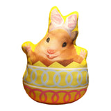 Maxbell Easter Bunny Throw Pillow Easter Decorative Pillows for Festive Gift Bedroom Yellow 35cm