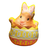 Maxbell Easter Bunny Throw Pillow Easter Decorative Pillows for Festive Gift Bedroom Yellow 45cm