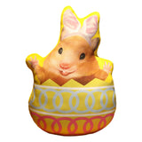 Maxbell Easter Bunny Throw Pillow Easter Decorative Pillows for Festive Gift Bedroom Yellow 45cm