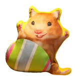 Maxbell Easter Bunny Throw Pillow Easter Decorative Pillows for Festive Gift Bedroom Striped 35cm