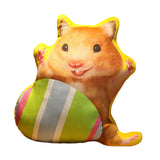 Maxbell Easter Bunny Throw Pillow Easter Decorative Pillows for Festive Gift Bedroom Striped 35cm