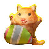 Maxbell Easter Bunny Throw Pillow Easter Decorative Pillows for Festive Gift Bedroom Striped 35cm