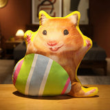 Maxbell Easter Bunny Throw Pillow Easter Decorative Pillows for Festive Gift Bedroom Striped 45cm