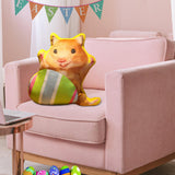 Maxbell Easter Bunny Throw Pillow Easter Decorative Pillows for Festive Gift Bedroom Striped 45cm