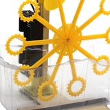 Maxbell Science Experiment Kits Hand Crank Bubble Maker Model for Teens Girls Boys Yellow